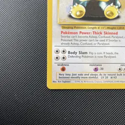 💥 Snorlax # 27/64 Jungle Set Rare Vintage 1999 Pokemon TCG Card NM - Image 2