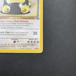 💥 Snorlax # 27/64 Jungle Set Rare Vintage 1999 Pokemon TCG Card NM - Image 4