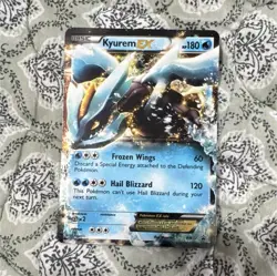 Pokemon Kyurem EX BW37 Promo Holo Basic Card Black & White 180HP English TCG - Image 1