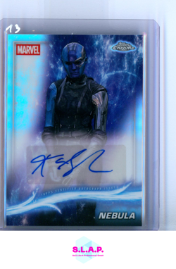 NEBULA TOPPS CHROME AA-KG AUTO CARD KAREN GILLAN GUARDIANS OF THE GALAXY 25 EN - Image 1