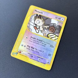 Pokemon Card Expedition Base Set Reverse Holo Meowth 121/165 - Image 3