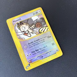 Pokemon Card Expedition Base Set Reverse Holo Meowth 121/165 - Image 4