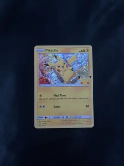 Pokemon Pikachu TCG 25th Anniversary McDonald's Holo Card 25/25 Promo - Image 1