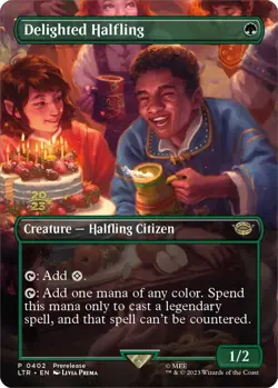 Delighted Halfling (0402) - Prerelease Cards (PRE) (Foil) - Image 1