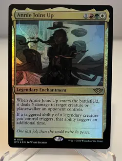 Magic MTG - Annie Joins Up *Foil* Outlaws of Thunder Junction Near Mint Rare! - Image 1