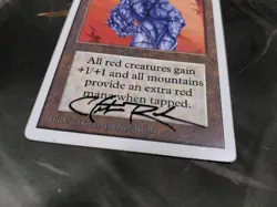 1993 MTG - Unlimited - GAUNTLET OF MIGHT - Christopher Rush Signed - Rare - MP - Image 3