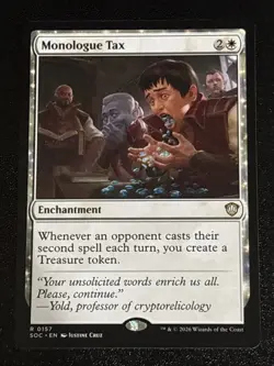 MTG Commander: Secrets of Strixhaven Monologue Tax 0157 NM Rare - Image 1