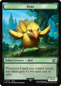 4 x Hero / Bird Token (0006/0016) - Final Fantasy - Common - Image 2