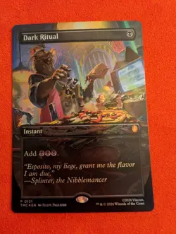 Dark Ritual (Borderless) Promo 0131 TMNT Magic: The Gathering Foil NM - Image 1
