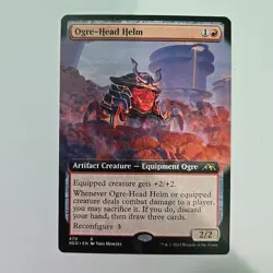 MTG Ogre-Head Helm Kamigawa: Neon Dynasty 470 Regular Rare - Image 2