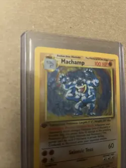 Vintage Pokemon Machamp #8/102 1st Edition Holo Shadowless - Image 2