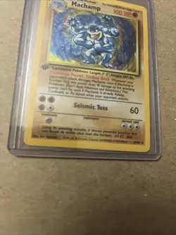 Vintage Pokemon Machamp #8/102 1st Edition Holo Shadowless - Image 3