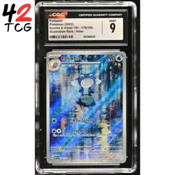 CGC Mint 9 Poliwhirl 176/165 Pokemon Scarlet & Violet 151 MEW EN - Image 1
