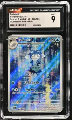 CGC Mint 9 Poliwhirl 176/165 Pokemon Scarlet & Violet 151 MEW EN - Image 3