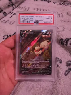 Pokemon Flareon V VMAX Premium Coll. Full Alt Art Promo SWSH179 PSA 10 Gem Mint - Image 1