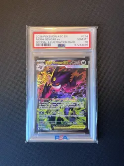 PSA 10 Mega Gengar EX 284/217 Ascended Heroes Pokemon TCG Gem Mint - Image 1