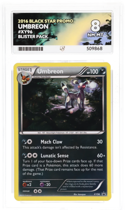 Pokemon TCG Umbreon XY96 ACE 8 Black Star Promo Card XY - Image 1