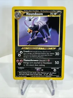 Pokemon Houndoom 23/75 Neo Discovery Non Holo Rare - Image 1