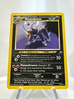 Pokemon Houndoom 23/75 Neo Discovery Non Holo Rare - Image 5
