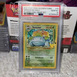 2021 Pokemon Venusaur 25th Celebrations Classic Collection 15/102 PSA 10 Gem - Image 1