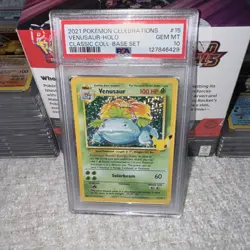 2021 Pokemon Venusaur 25th Celebrations Classic Collection 15/102 PSA 10 Gem - Image 2