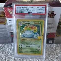 2021 Pokemon Venusaur 25th Celebrations Classic Collection 15/102 PSA 10 Gem - Image 3