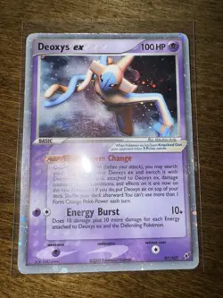 Pokemon TCG Deoxys EX Holo Ultra Rare Card Normal Forme 97/107 LP - Image 1