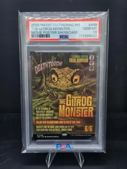2025 Magic The Gathering The Gitrog Monster Movie Poster Showcase PSA 10 - Image 1