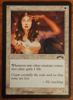 Soul Warden MtG Exodus LP Magic The Gathering - Image 1
