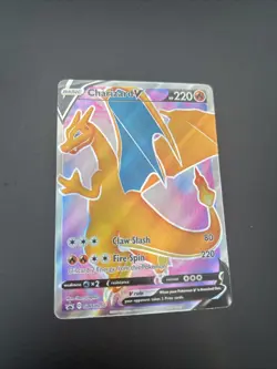 2020 Pokemon Charizard V Full Art Rare Holo Black Star Promo (SWSH050) NM - Image 5