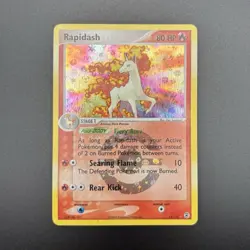 Pokemon Rapidash FireRed & LeafGreen Reverse Holo Holo Rare 80HP 13/112 English - Image 1