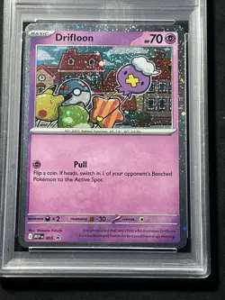 2025 POKEMON MEP EN BLACK STAR PROMO #005 DRIFLOON PSA 9 - Image 3