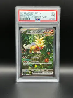 Pokemon GOUGING FIRE EX Temporal Forces Illustration Rare 204/162 PSA 9 🌿 MINT - Image 1