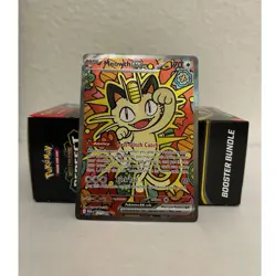 Pokemon Meowth ex 121/088 Full Art Ultra Rare Holo 170 HP psa 10 worthy, minty - Image 1