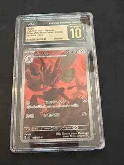 Pokemon Cgc Pristine 10 Scizor 116/108 Sv3: Ruler of the Black Flame - Image 1