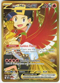 Pokemon Ethan's Ho-Oh ex 239/182 Hyper Rare Destined Rivals Pokemon Near Mint A - Image 1