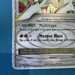 Arceus LV.X MP DP56 Diamond and Pearl Pokemon TCG Holo - Image 4