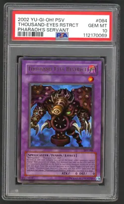 Yu-Gi-Oh Card - PSA 10 Thousand-Eyes Restrict PSV-084 - Pharaoh's Servant GEM MT - Image 1