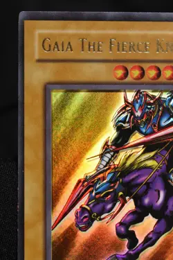 Gaia The Fierce Knight LOB-EN006 LP+ Unlimited Ultra Rare Holo Yugioh Card - Image 2