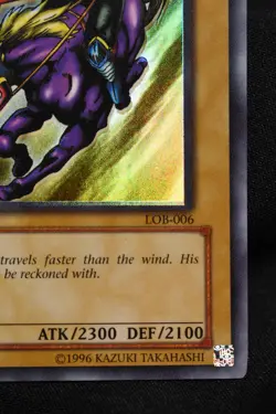 Gaia The Fierce Knight LOB-EN006 LP+ Unlimited Ultra Rare Holo Yugioh Card - Image 4