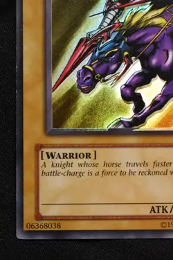 Gaia The Fierce Knight LOB-EN006 LP+ Unlimited Ultra Rare Holo Yugioh Card - Image 5