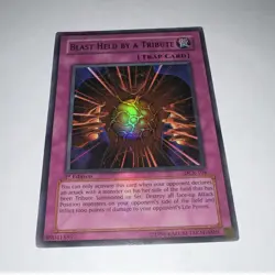Konami Yu-Gi-Oh! TCG Blast Held by a Tribute Dark Crisis DCR-104 1st Trap - Image 1