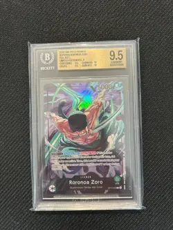 One Piece OP12-020 Promo Playmat – BGS 9.5 Gem Mint NEW BGS LABEL English Zoro - Image 1