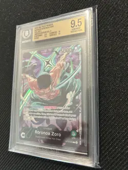 One Piece OP12-020 Promo Playmat – BGS 9.5 Gem Mint NEW BGS LABEL English Zoro - Image 3
