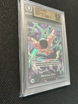 One Piece OP12-020 Promo Playmat – BGS 9.5 Gem Mint NEW BGS LABEL English Zoro - Image 4