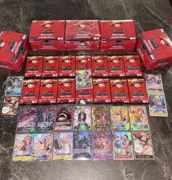 One Piece OP13 5x Display Mystery Sammlung Box Bulk Monkey D. Luffy Booster PSA - Image 1