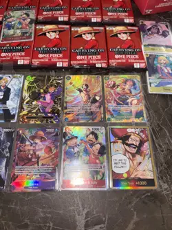One Piece OP13 5x Display Mystery Sammlung Box Bulk Monkey D. Luffy Booster PSA - Image 4