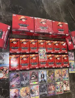 One Piece OP13 5x Display Mystery Sammlung Box Bulk Monkey D. Luffy Booster PSA - Image 5