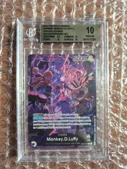 Monkey D. Luffy OP09-061 | 2nd Anniversary Set ENG - One Piece TCG - BGS 10 - Image 1