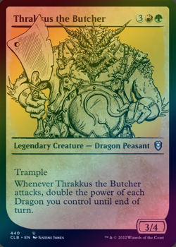 Thrakkus the Butcher - Showcase FOIL - NM MTG CLB - Battle for Baldur's Gate 440 - Image 1